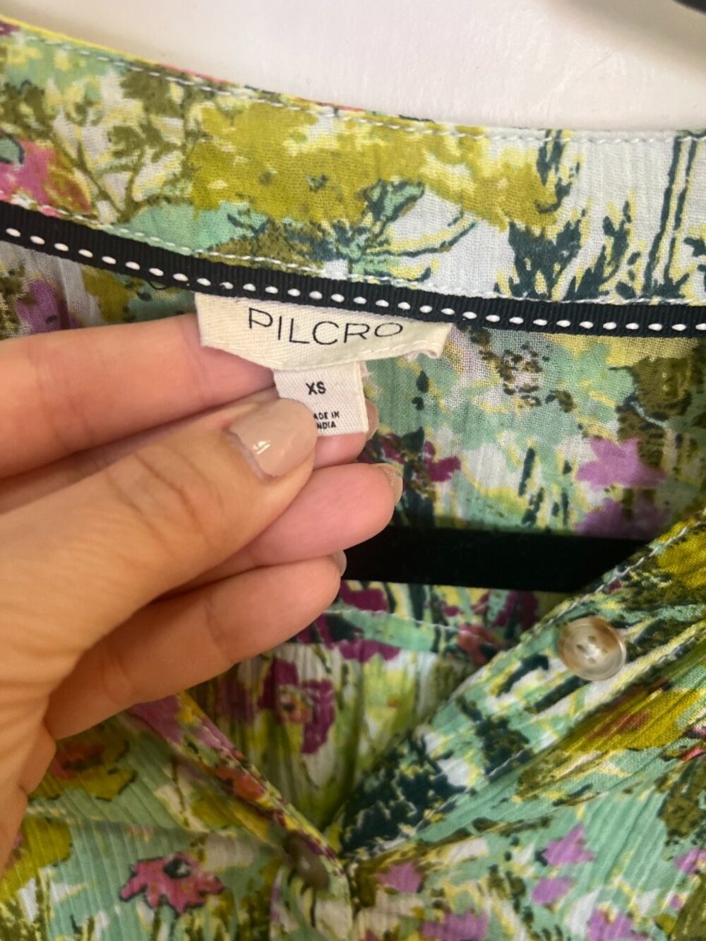 Anthropologie Pilcro Floral Boho Blouse - Picture 6 of 6